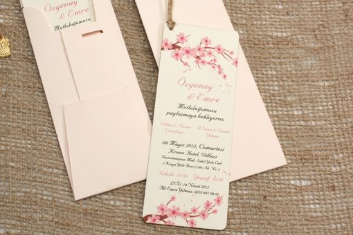 3302 Bookmark Wedding Invitations