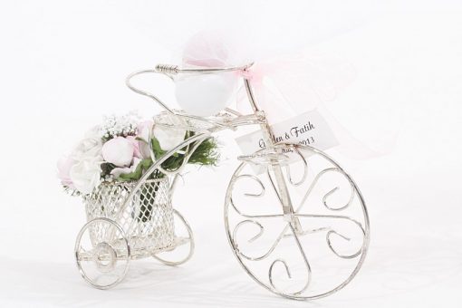 Flowered Bcycle (Silver)