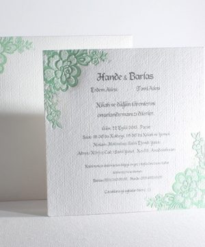 3508 Letterpress Wedding Invitations