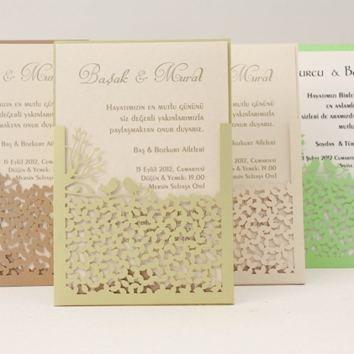 4002 Laser Cut Wedding Invitations 6 clas 4002fd