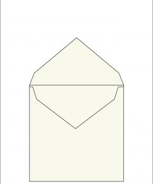 Envelope 88 Edged<br /> 7.5x7.5 " / 19x19 cm
