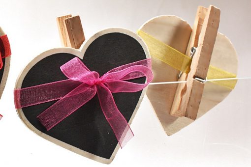 Wooden Heart Shaped Clippers