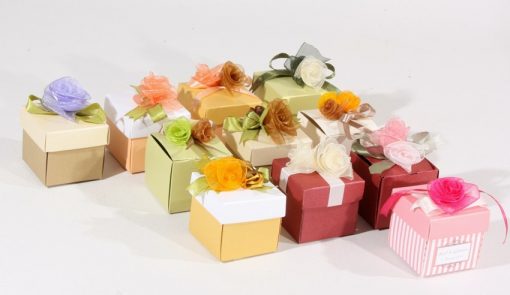 Favor Boxes with Flowers