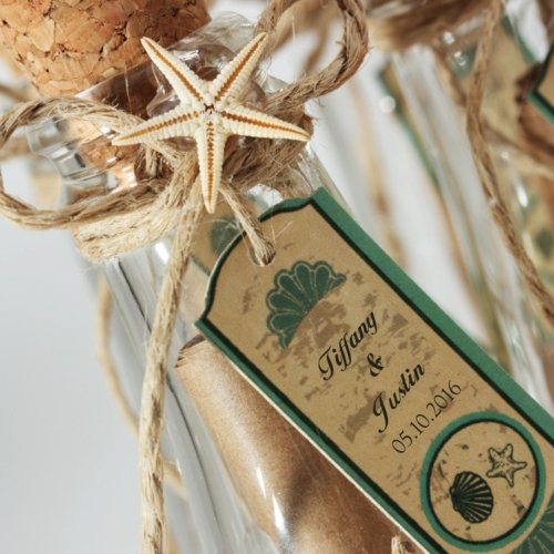 5003 Message in a Bottle Wedding Invitations 6 sise 3d